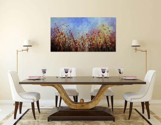 Mystical Gardens #5 - Large original Floral painting