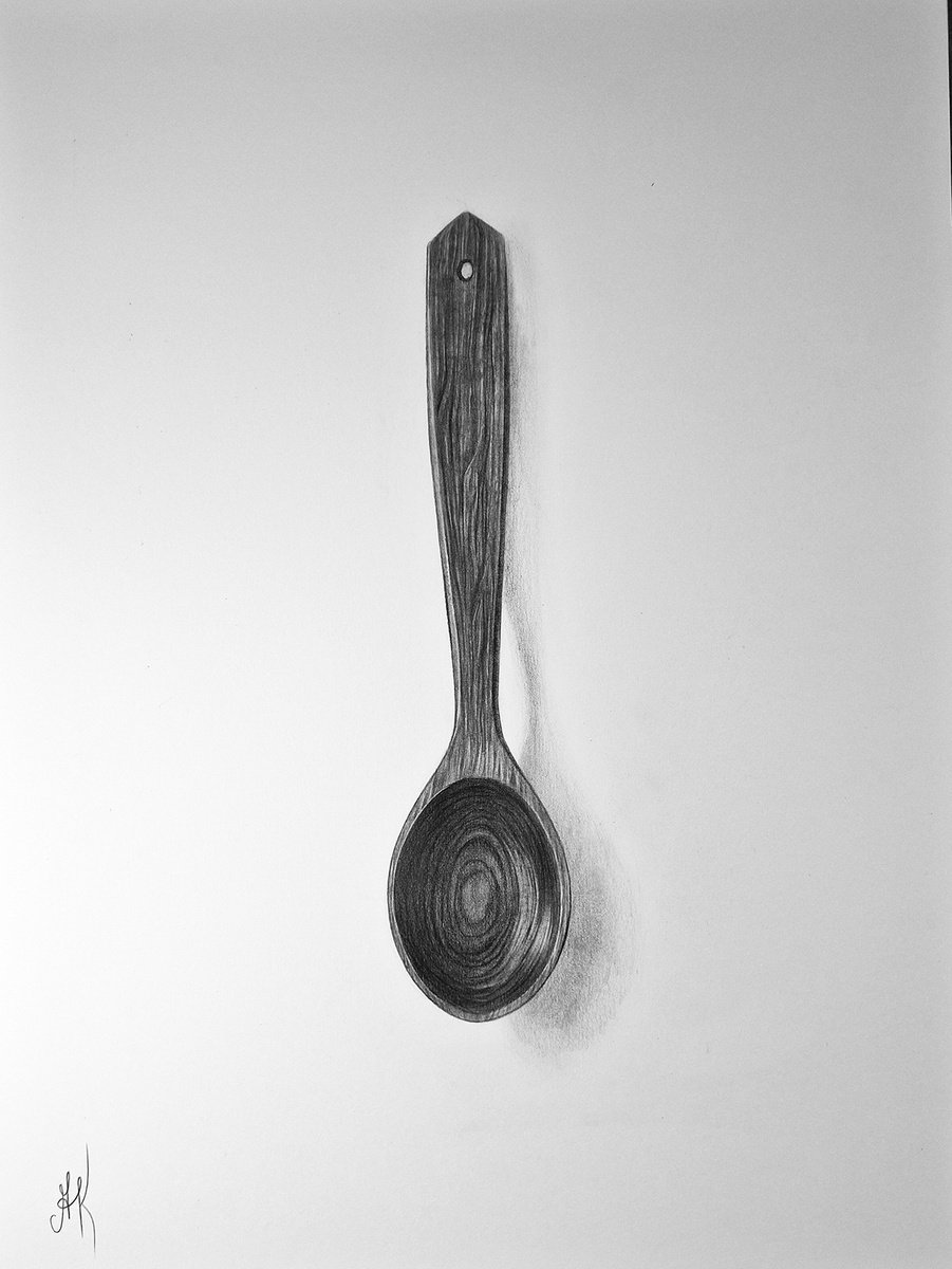 Graphic Portrait Pencil Drawing By Kateryna Kostyk, 13 X 17", "Cook I?", Original Artwork