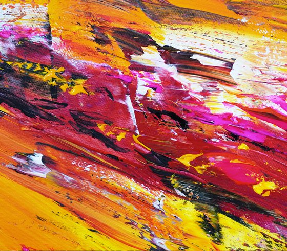 Yellow Red Abstraction E 6