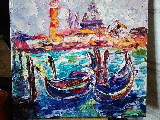 Gondolas in Venice