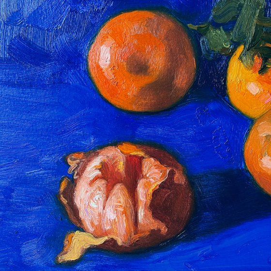 Still life with tangerines