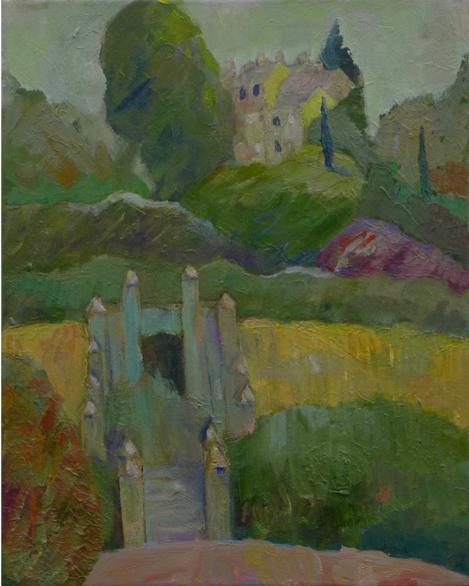 View Of Guildford By Irina Smirnova-Seymour, 16 X 20, Artwork For Sale On Artfinder