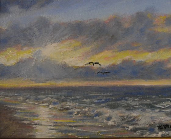 Sunrise Glow - oil on 8X10 canvas