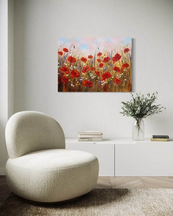 Romance and Red flowers