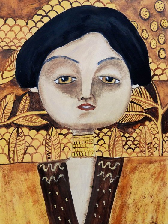 The girl inspired by Klimt