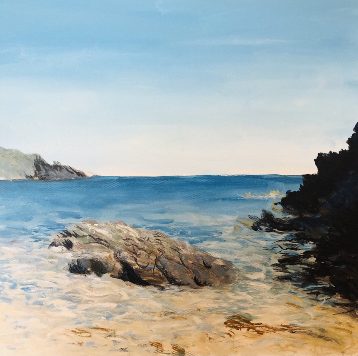  Newborough Beach 3 By Shabs Beigh, 16 X 16, Artwork For Sale On Artfinder