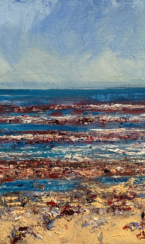 Seaside Pebbles Saltburn by Andrew Moodie