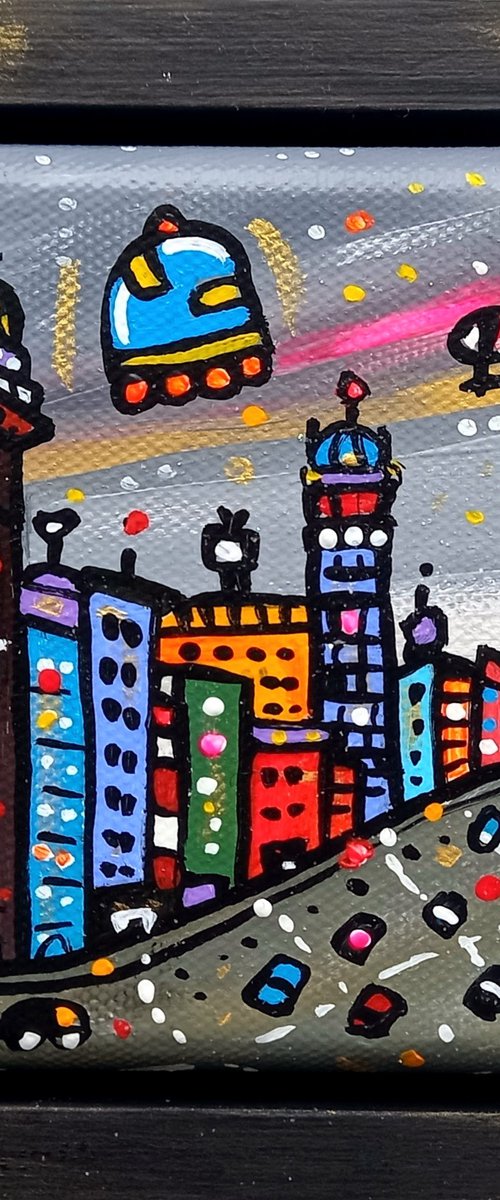 Futuristic Old Time San Francisco by Maria Luisa  Azzini