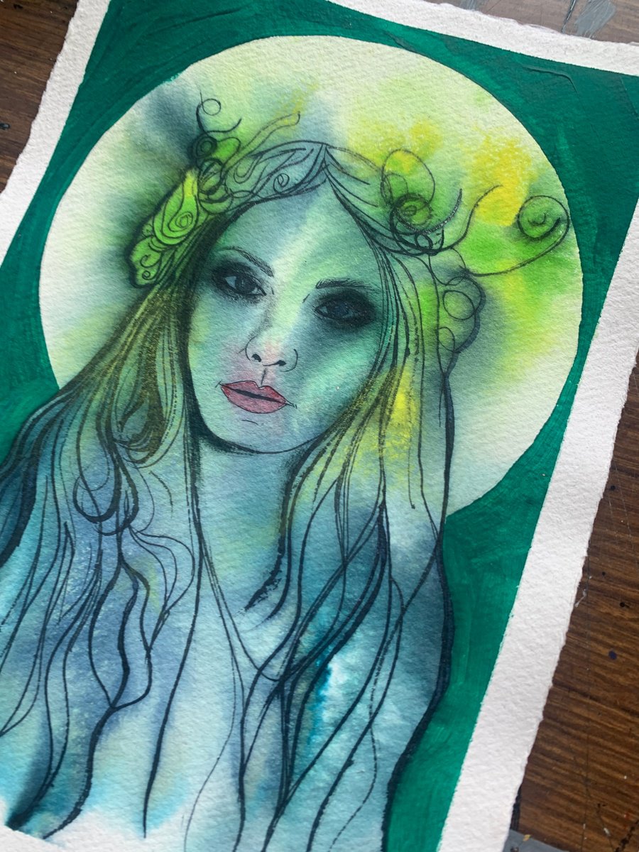 Expressive Botanical Painting By Dianne Bowell, 8 X 11, From The Forest, Original Artwork