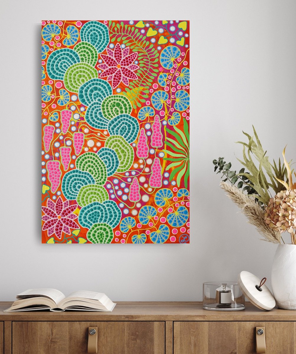 Botanical Carnival 2 By Oxana Lazari, 16 X 24, Artwork For Sale On Artfinder