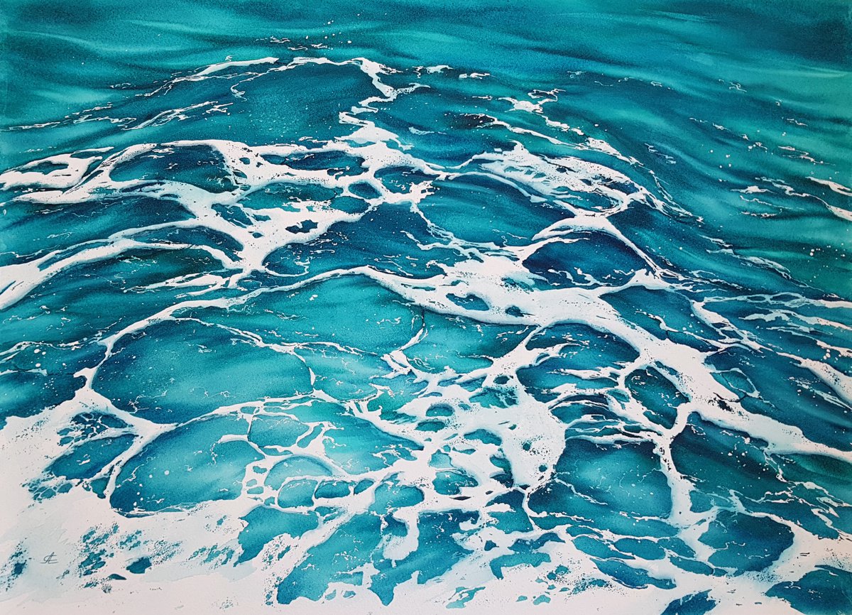 Seascape #26 (30x22 inch) - Ocean waves by Svetlana Lileeva