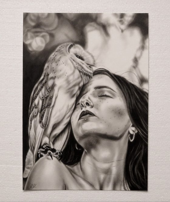 Girl with owl.