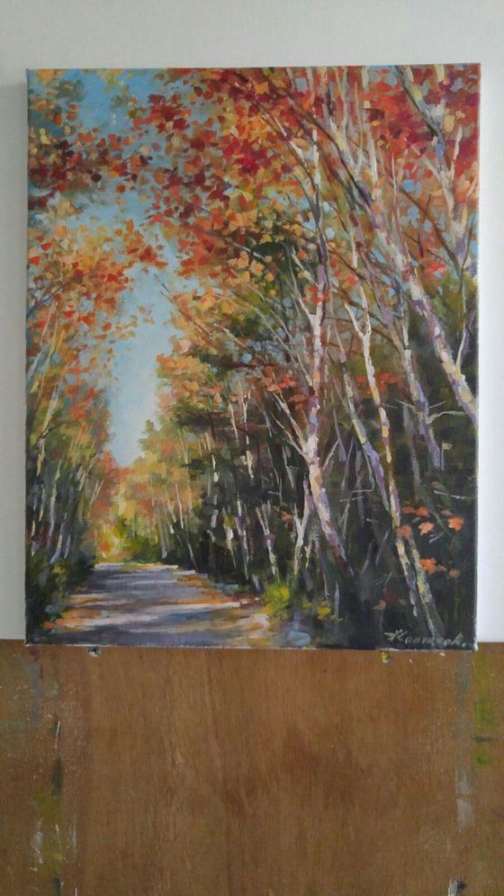 Autumn trail (11×14")