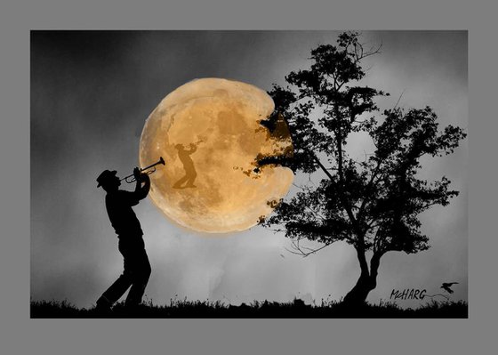 TRUMPET MAN AND THE MOON 2