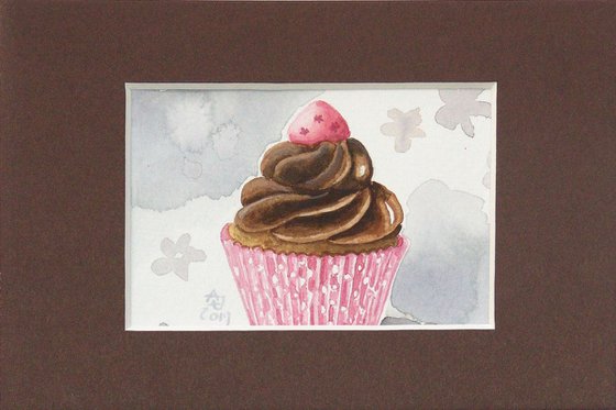 Chocolate cupcake * free shipping *