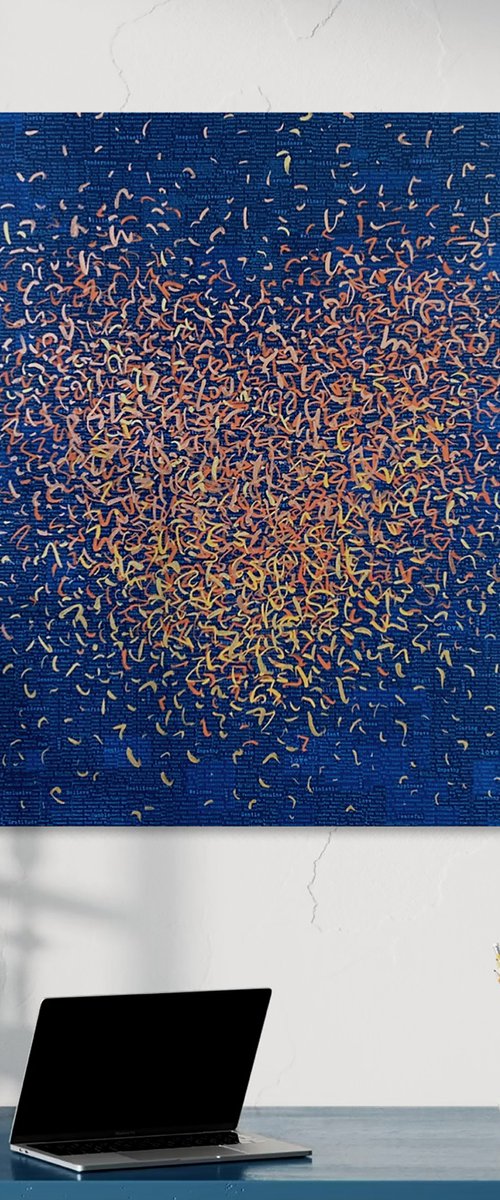 Ink Optimist Heart by George Hall