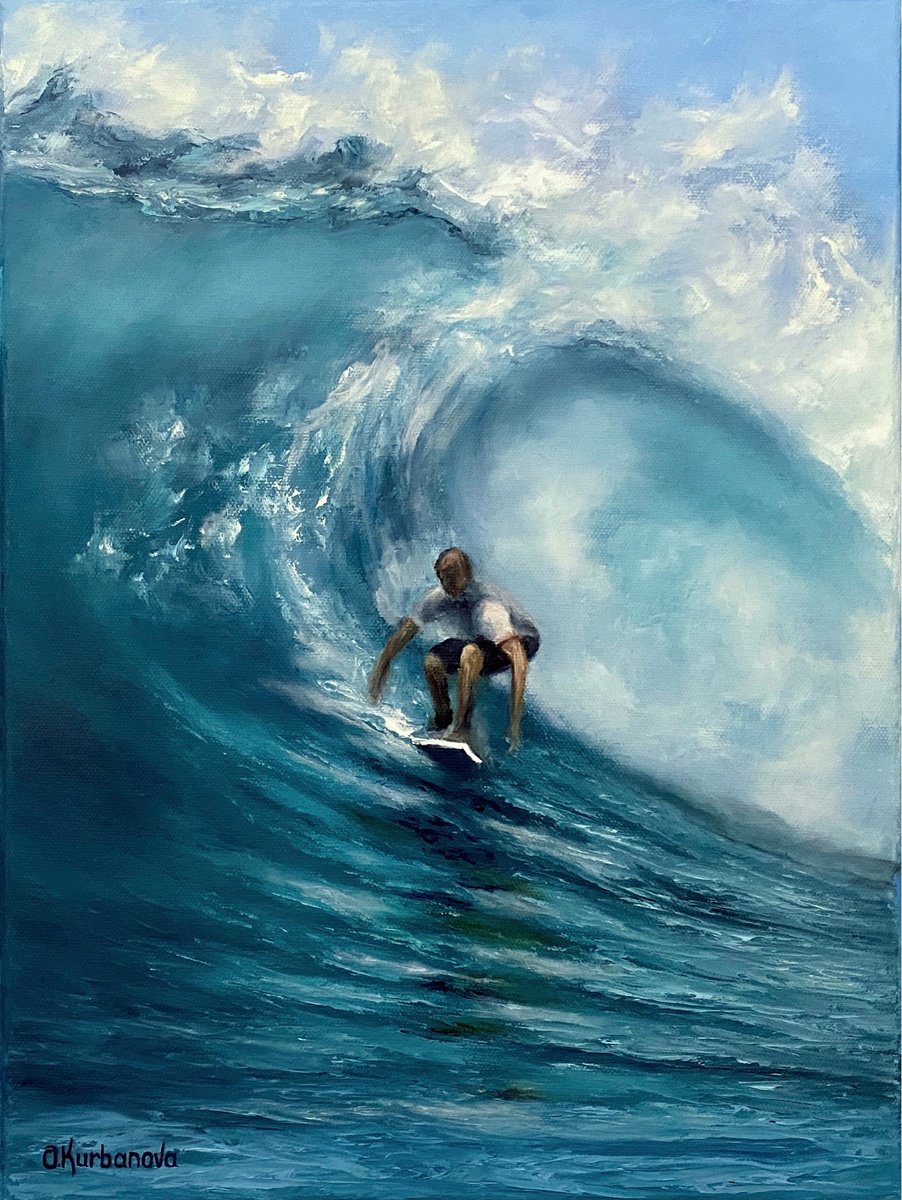 Impressionistic Landscape Oil Painting By Olga Kurbanova, 12 X 16", Passion, Original Artwork