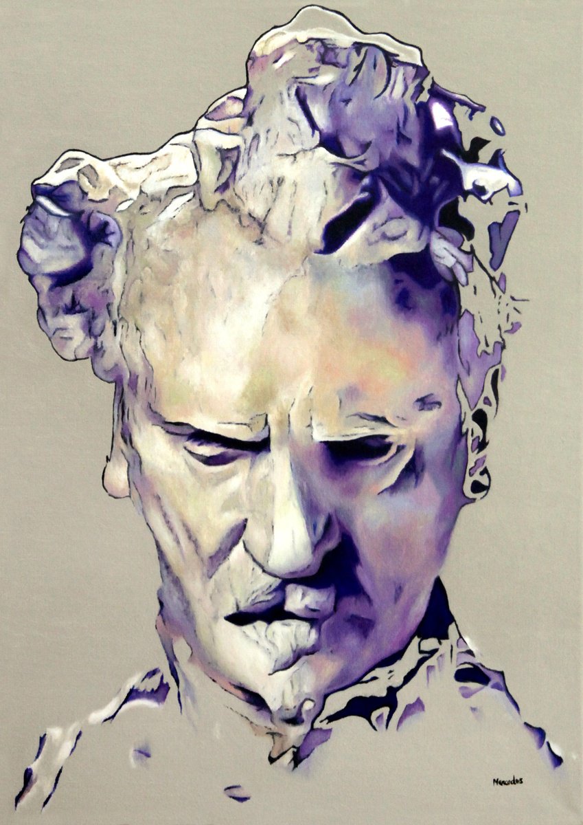Inspir du buste de Henri Rochefort de Rodin by Mercds Soret