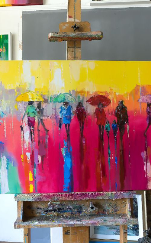 'Walking with Rainbow II' Commission by Ewa Czarniecka