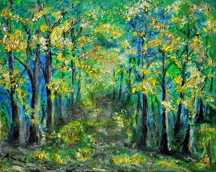In The Magic Forest By Emilia Urbanikova Artfinder