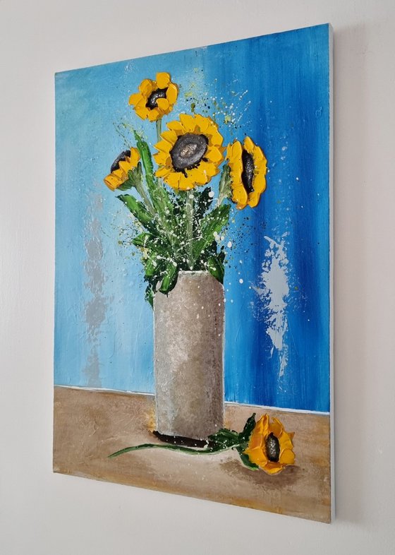 Sunflowers in a Vase II
