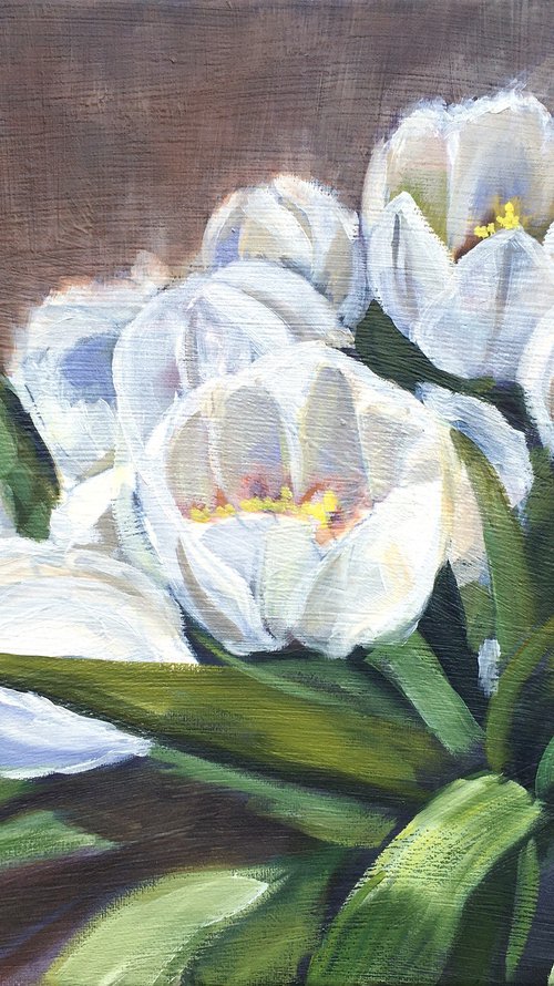 White tulips by Elena Sokolova