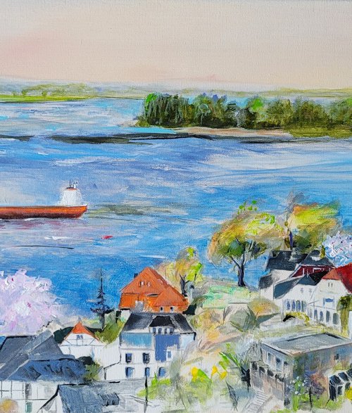 Springtime in Hamburg Blankenese by Kathrin Flöge