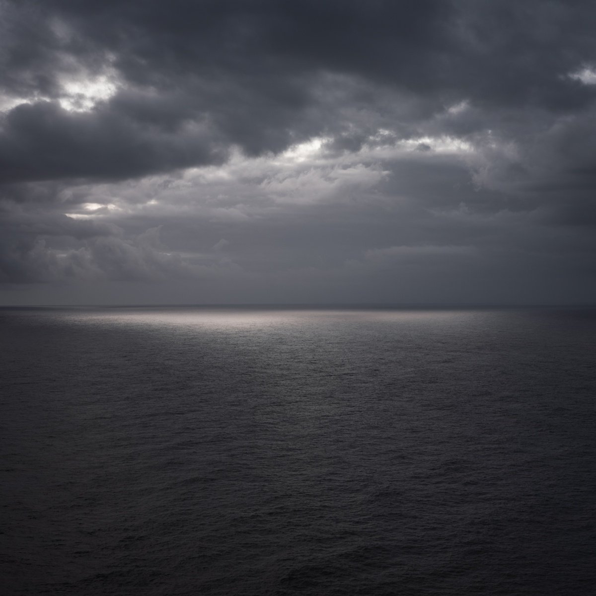 Photorealistic Landscape Photograph By Nick Psomiadis, 35 X 35", North Atlantic Ocean, Original Artwork