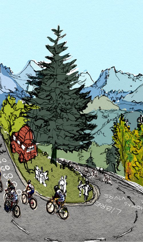 Tour de France, Col de la Croix Fry by Tom Stevens