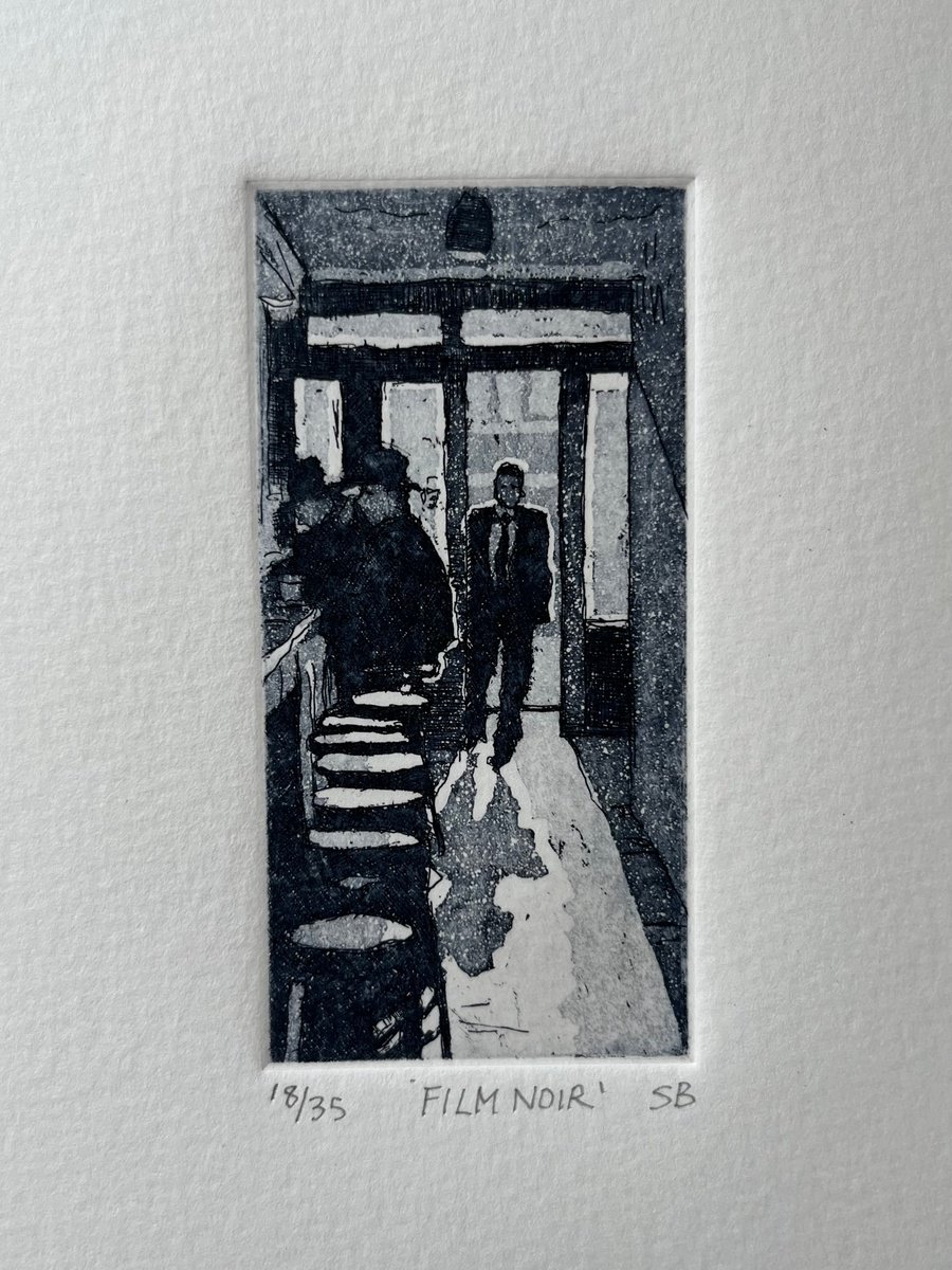 Portrait Etchings & Engravings By Stephen Brook, 6 X 8", Film Noir, Original Artwork