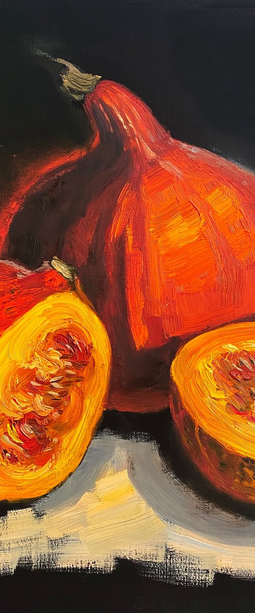 Hot pumpkins by Irina Sergeyeva