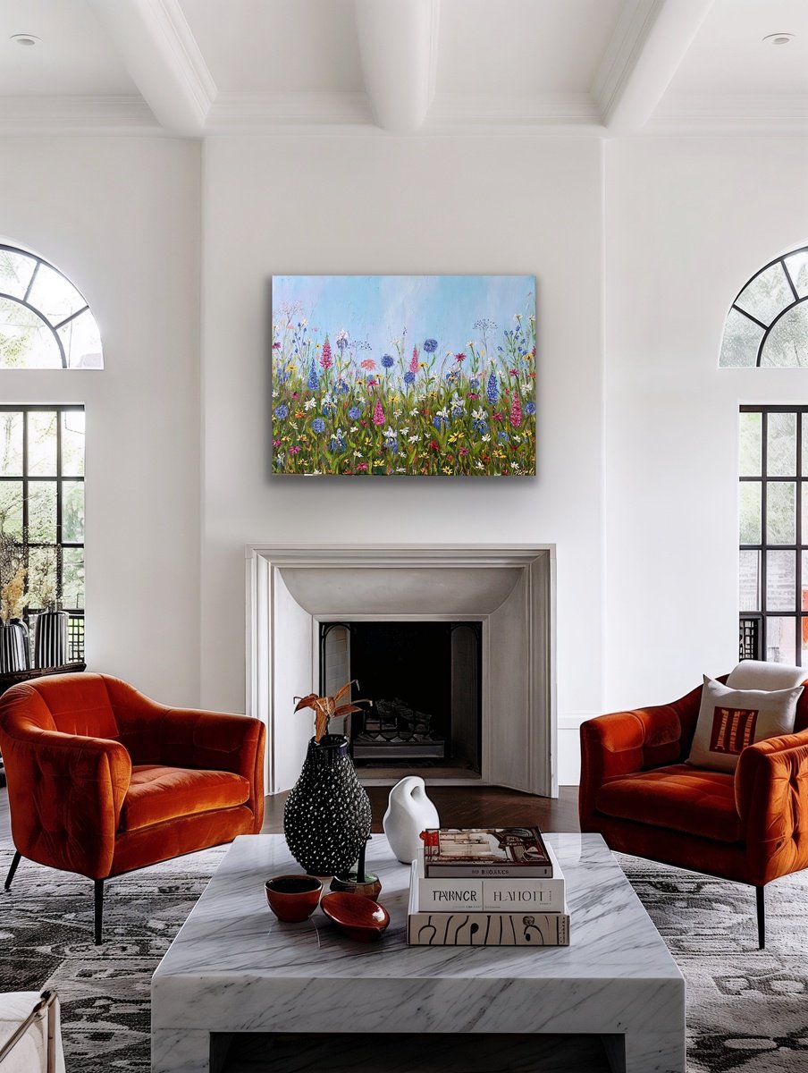 From My Summer Garden By Pooja Verma, 39 X 30, Artwork For Sale On Artfinder