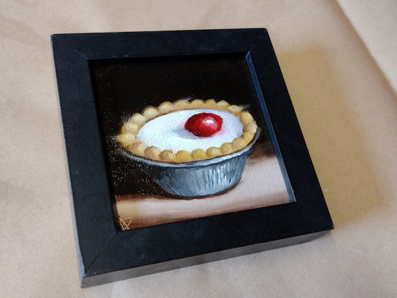 Little Bakewell tart still life