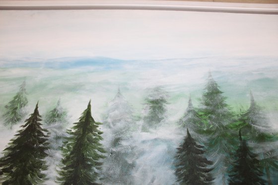 Misty Pines Landscape