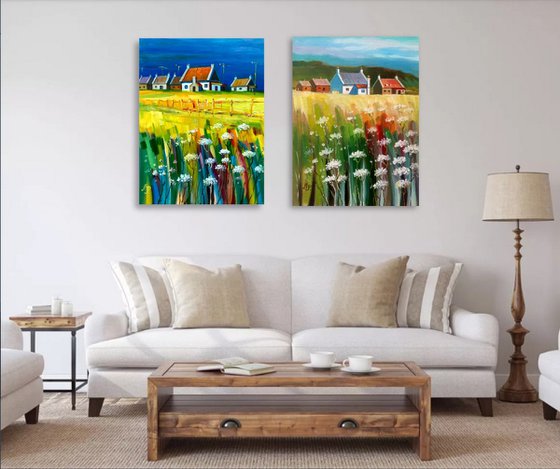 Diptych. Warm day.
