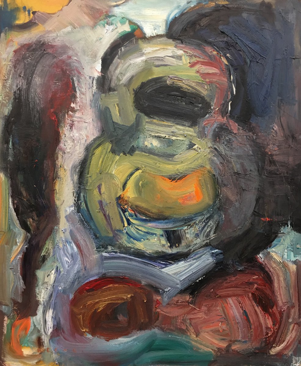 Organic Abstract Oil Painting By Don Keene, 40 X 48, Cling To Love, Original Artwork