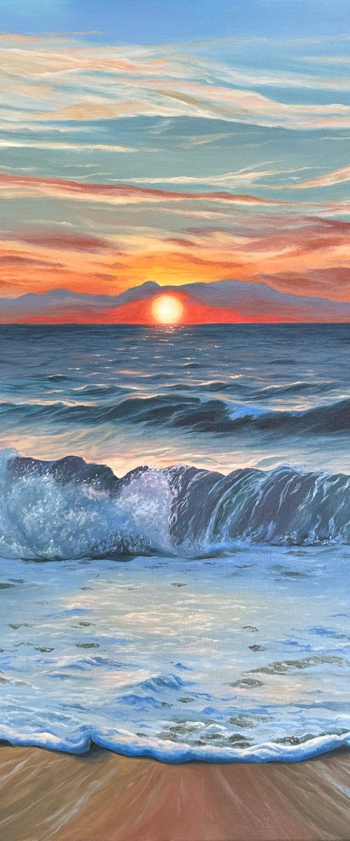 Sunset Over the Ocean by Inna Martynenko