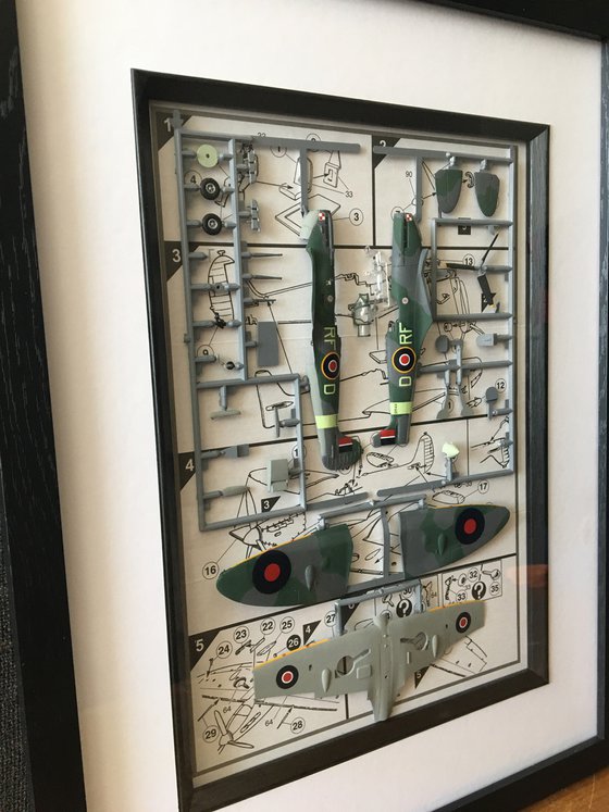 Model Collage: Spitfire Mk.Vb