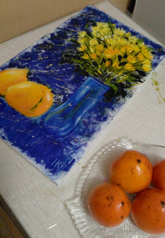 Persimmon Oil Painting