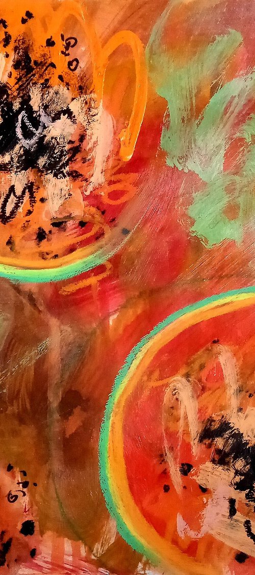 Abstract Papaya #3/2021 by Valerie Lazareva