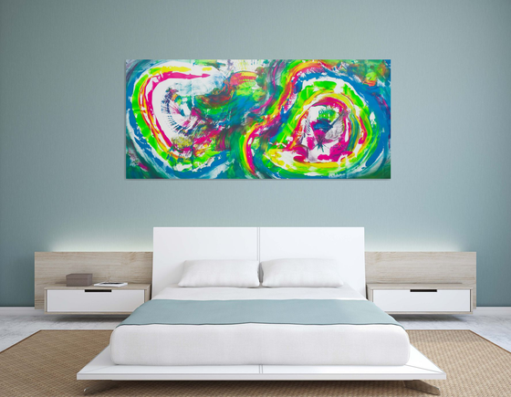 Infinite rainbow, 200x90 cm