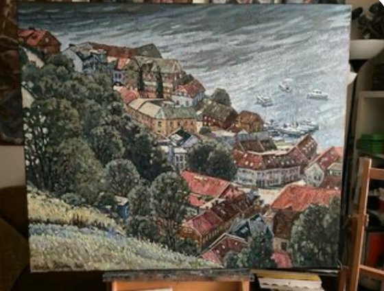 Flying over old Halden