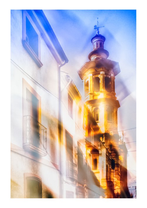 Spanish Streets 7. Abstract Multiple Exposure photography of Traditional Spanish Streets. Limited Edition Print #1/10 by Graham Briggs