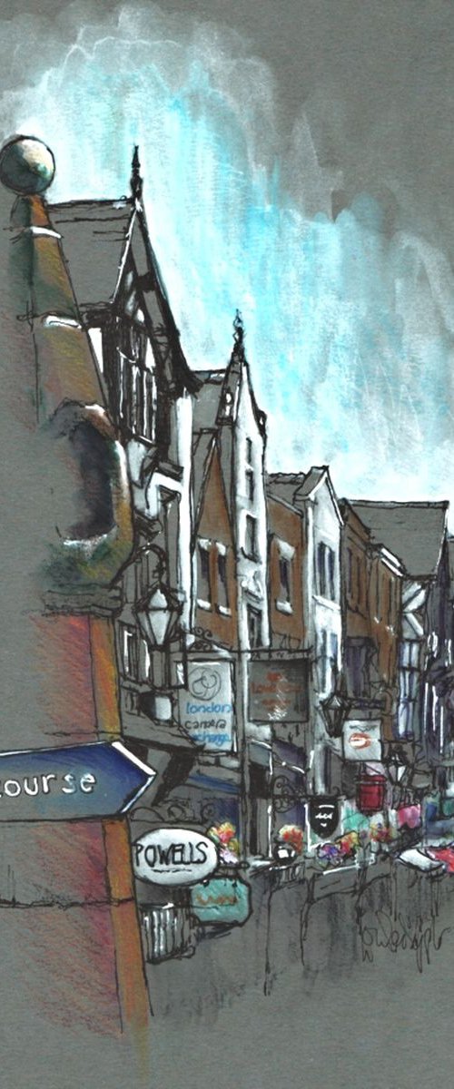 Bridge Street from The Cross, Chester by Louise Diggle