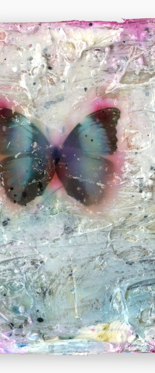 Butterfly Kisses 2 - Mixed media abstract art by Kathy Morton Stanion by Kathy Morton Stanion