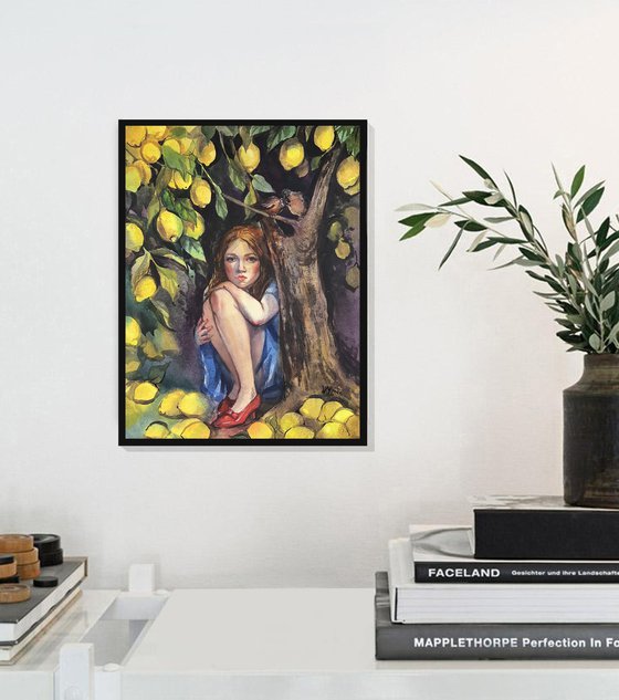 Under the lemon tree