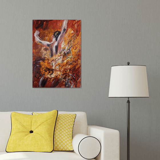 Fire Dancer /  ORIGINAL PAINTING