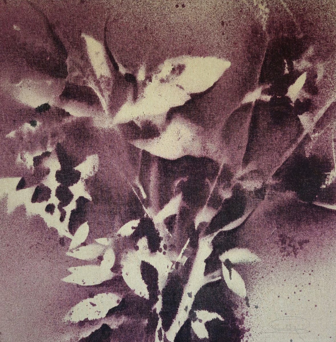 Surrealistic Botanical Acrylic Painting By Stefano Mazzolini, 31 X 31", Rf2, Original Artwork