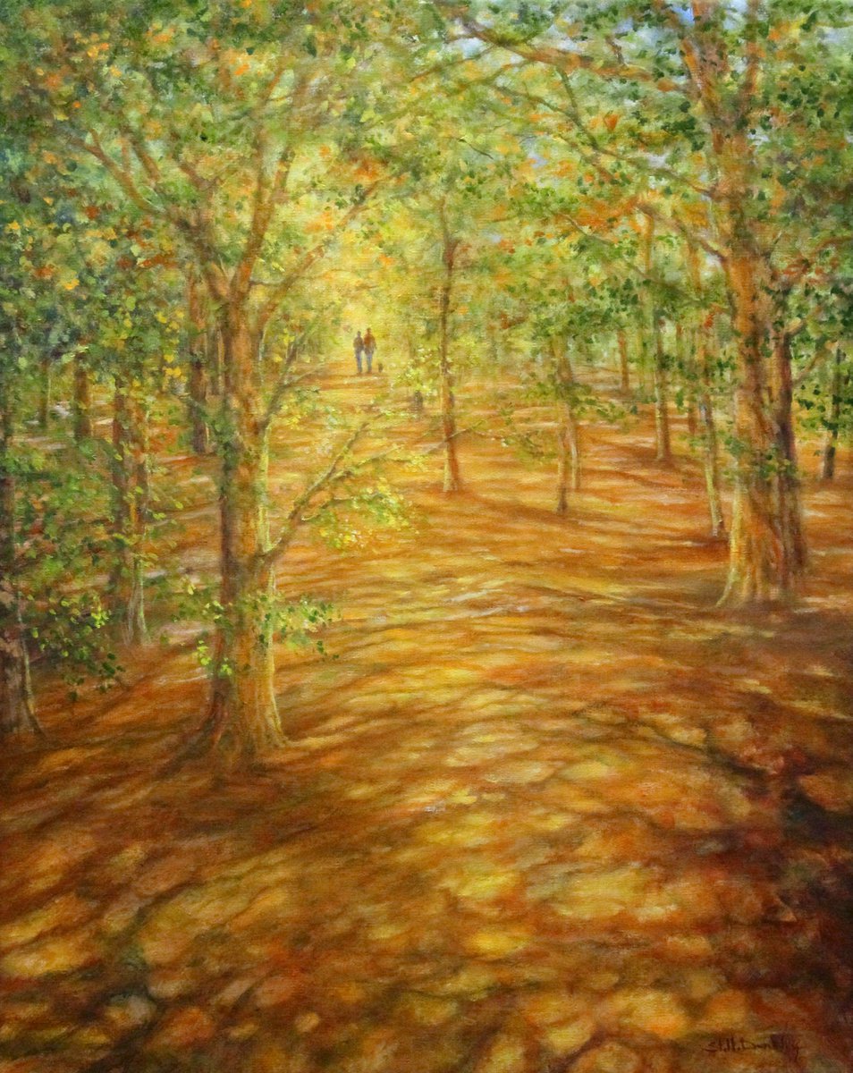 Dappled Path Ii By Stella Dunkley, 16 X 20, Artwork For Sale On Artfinder