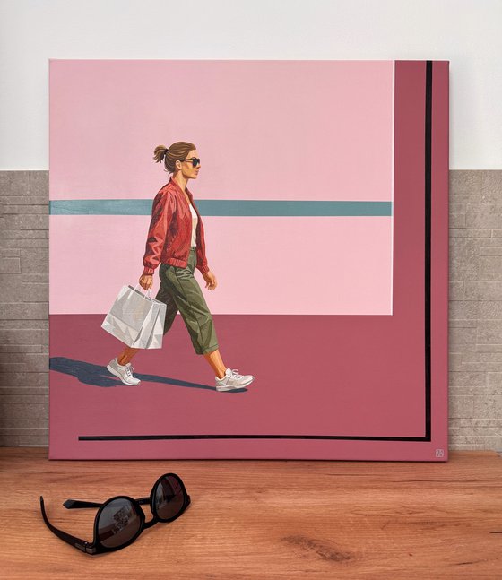 Woman In Sunglasses - Original Painting